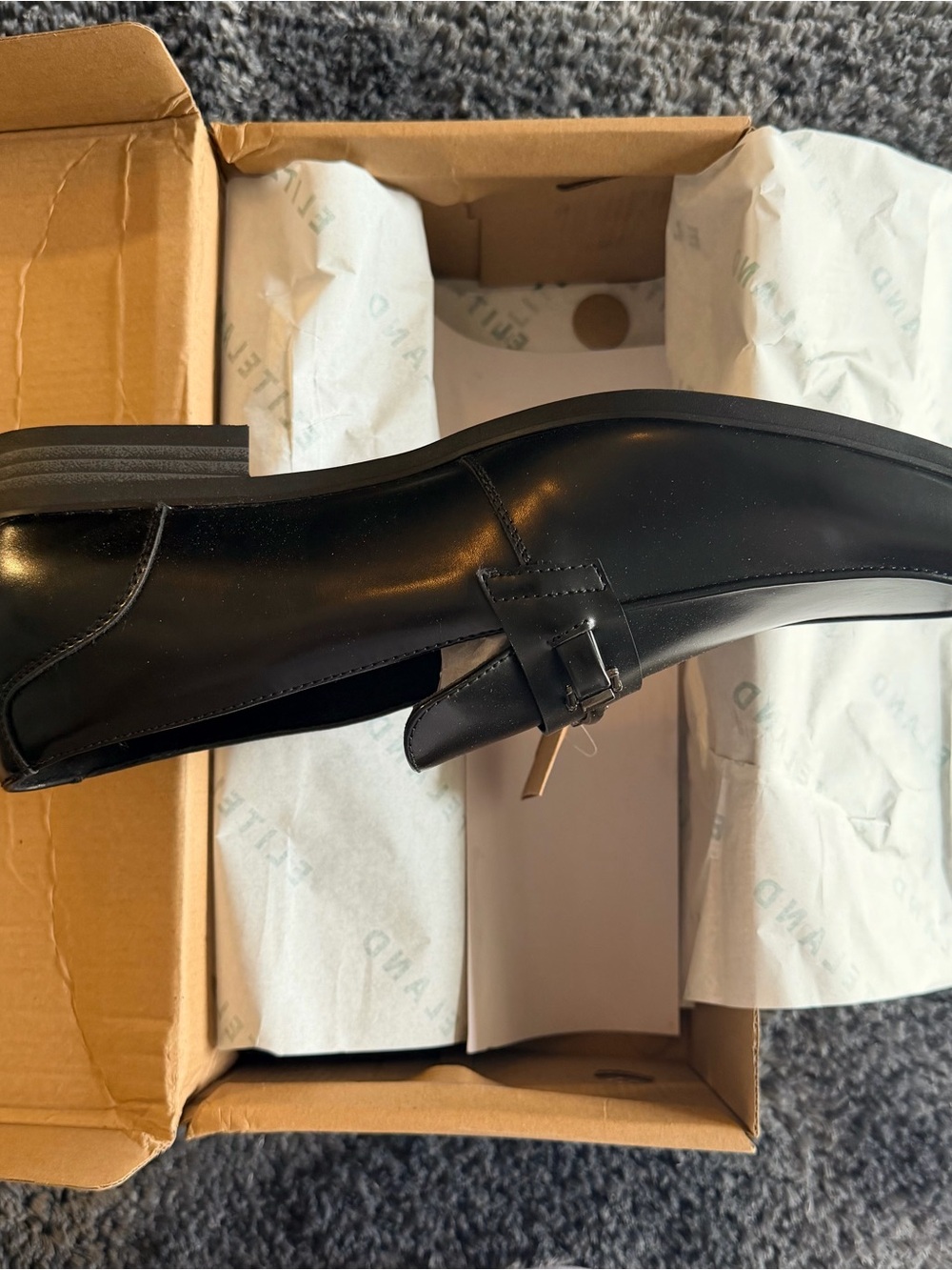 Men’s Black Leather Slip-On Loafers🔥brand new🔥 - Picture 5 of 5